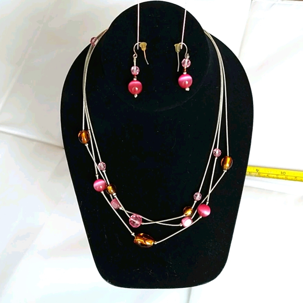 Necklaces and earrings